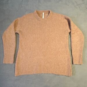 Babaton The Group Pink Knit Sweater Women's Small Soft Aritzia Cozy Wool Alpaca